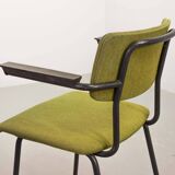 6 Dutch Design Gispen Dining Chairs Model 1235 by André Cordemeyer 1960s