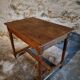 Antique French oak table, writing table from the early 19th century.