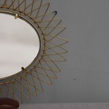 Gilded metal mirror