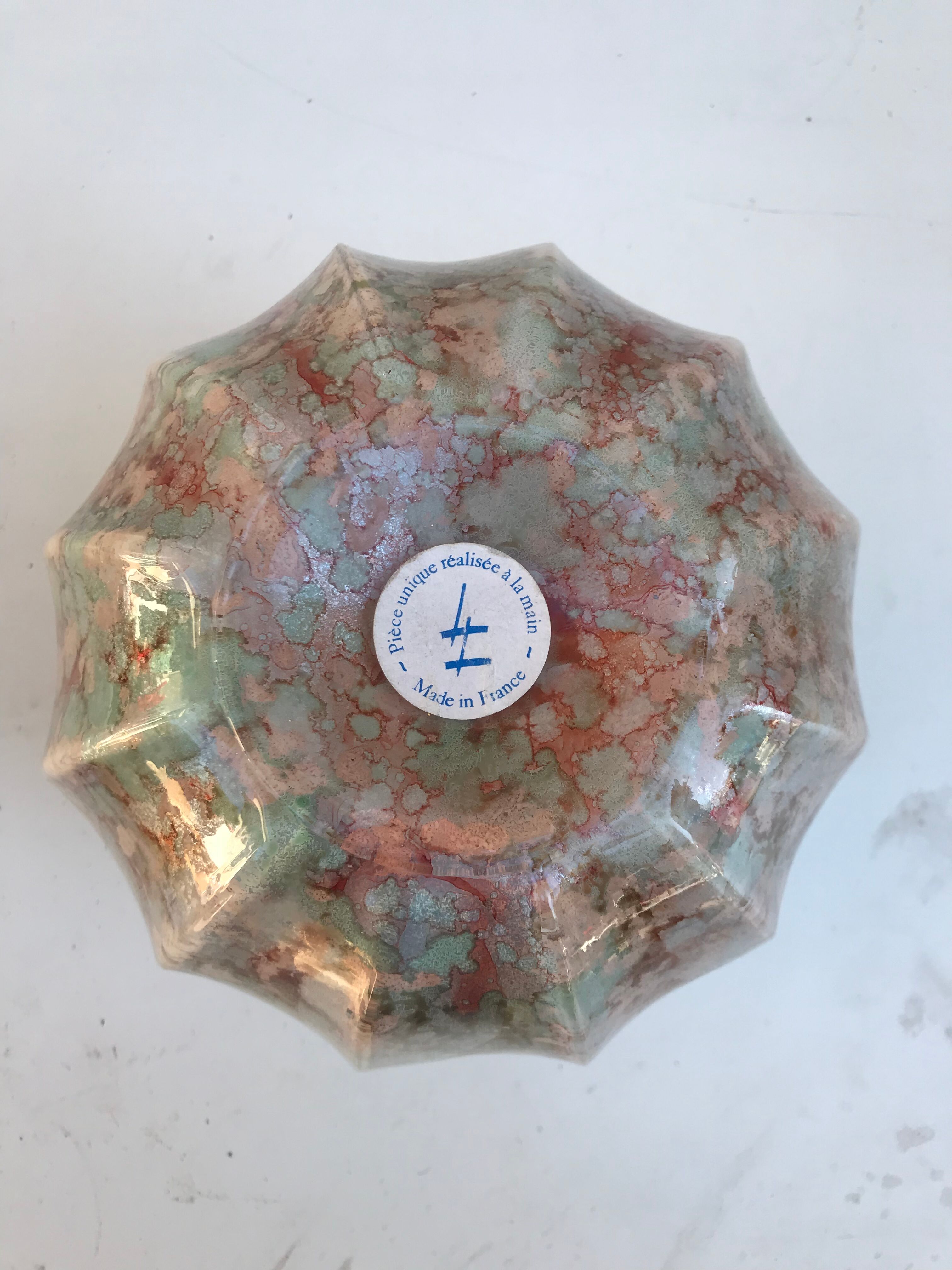 Ancien vase boule verre