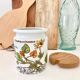 Ceramic pot vintage herbarium decoration