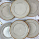 6 Tulowice speckled stoneware plates