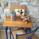 Former pierrot theme wooden bowling game