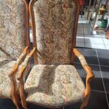 Pair of antique Voltaire armchairs