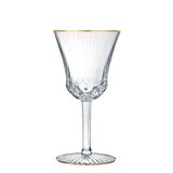 Saint Louis apollo crystal glasses with Gold thread
