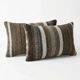 Set of 2 vintage kilim cushion covers 28x51 cm