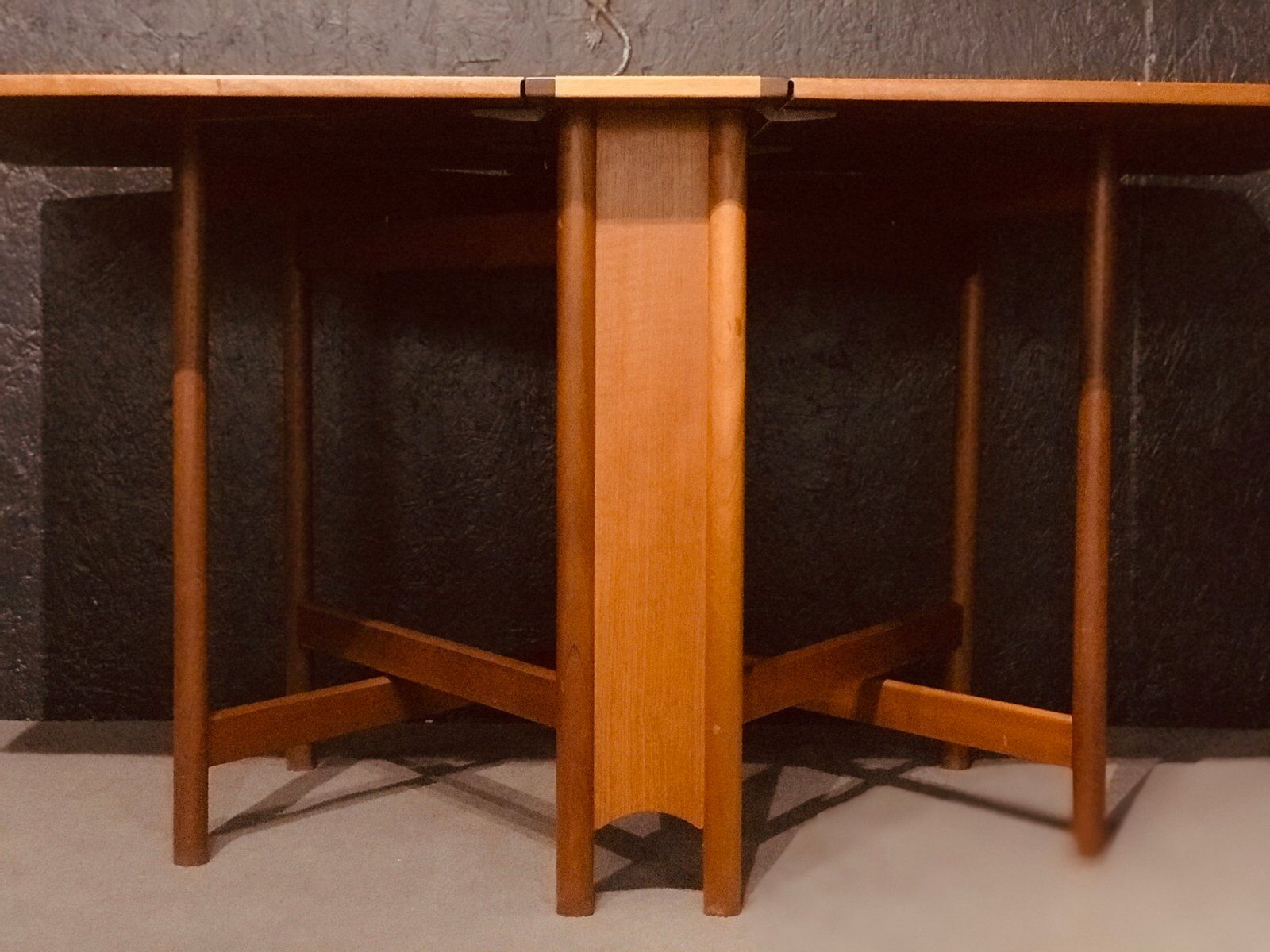 Mid-century teak folding table