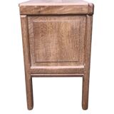 Pair of solid oak bedside tables circa 70-80