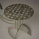 Chaises de jardin modernistes en acier. Années 1960. Lot de 2.