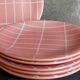 Six vintage Longchamp ceramic dessert plates