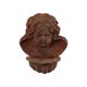 Garden ornament Cast iron Angel Cherub Water vessel Rust color