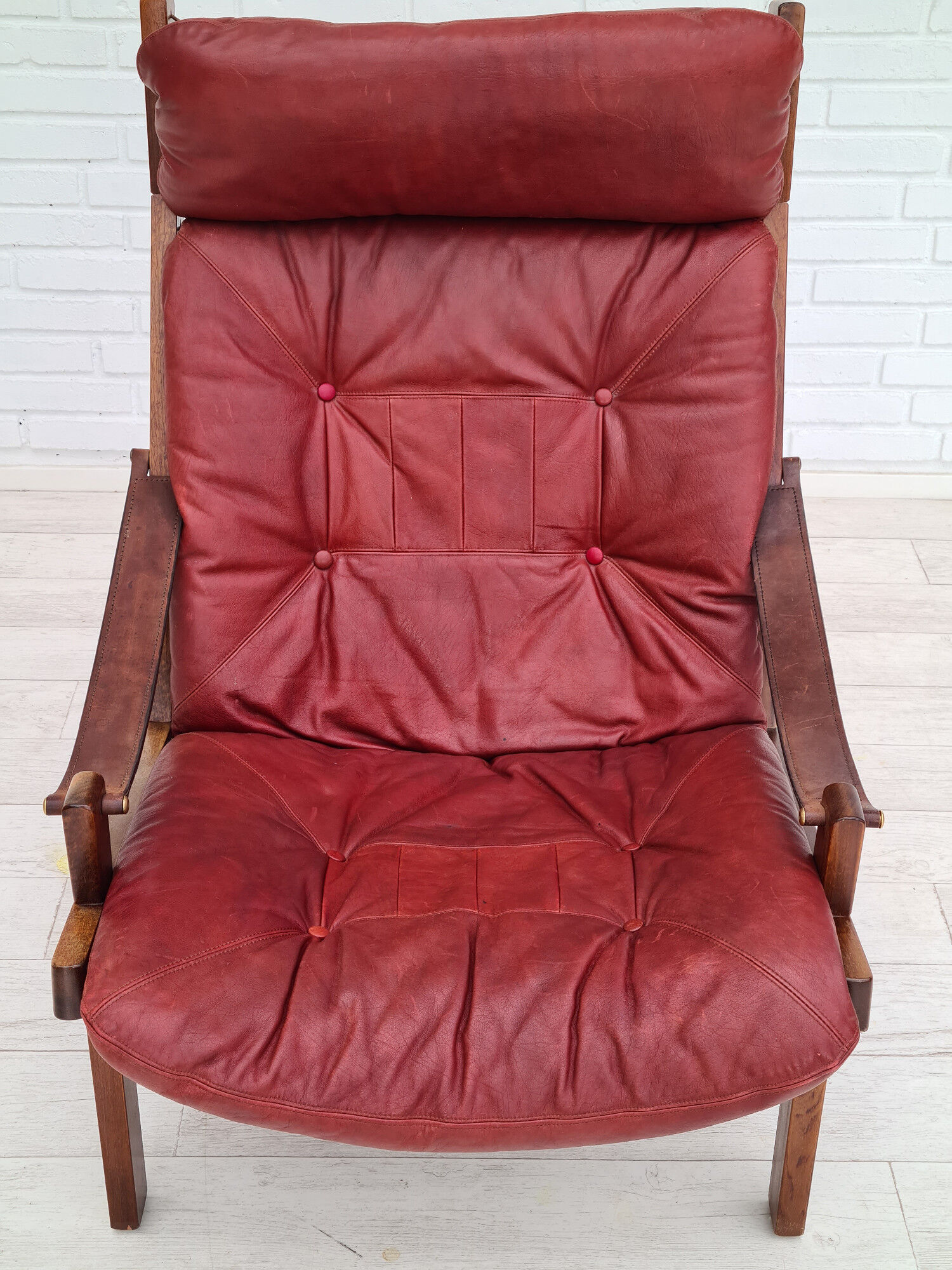 Fauteuil, années 70, teck