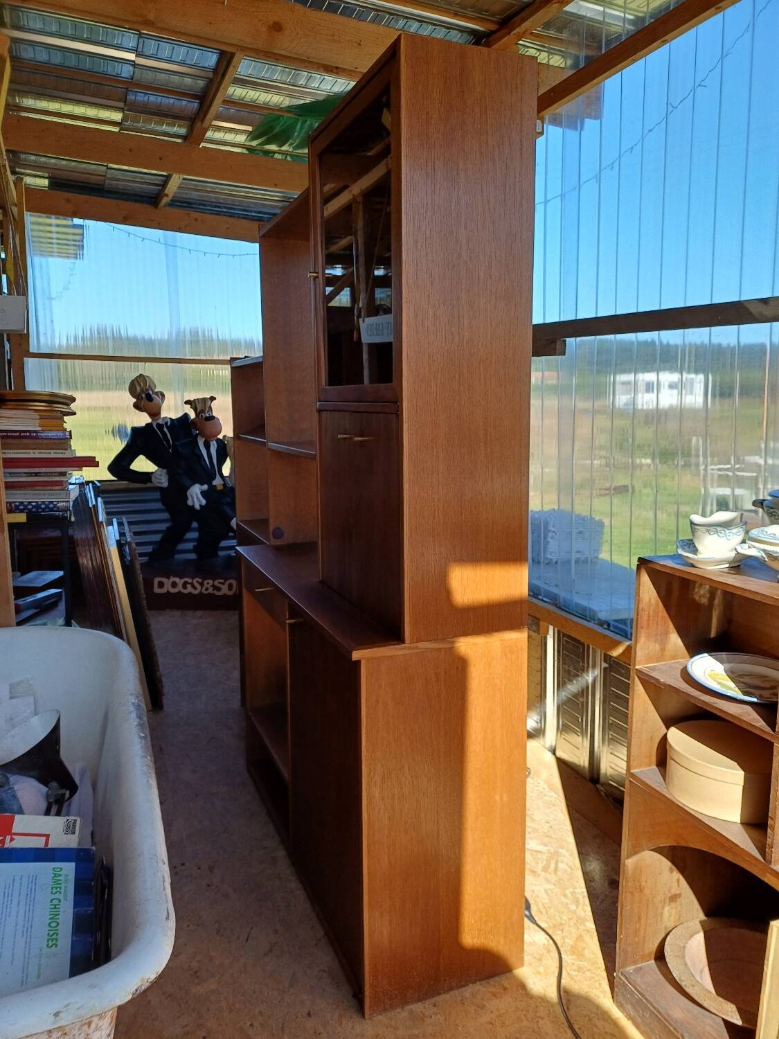 Bibliothèque étagère vintage