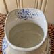Art deco, broc pitcher iron earth bouquets creil montereau