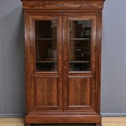 Mahogany Glass Bookcase, Restoration Period – Part 1 of the 19th Century