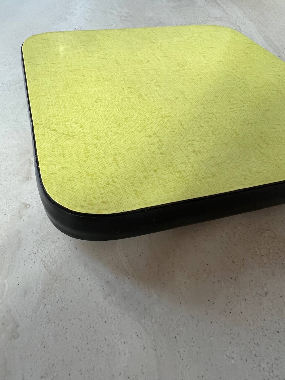 Yellow Formica trivet