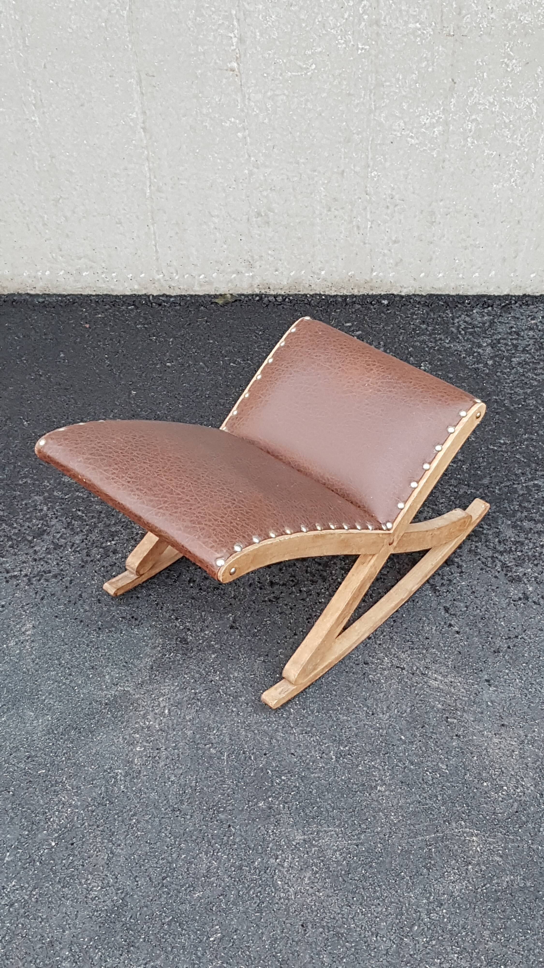 Repose-pied à bascule vintage