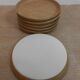 Service vintage 6 cups with saucers, sandstone Rhodaceram