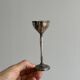 Set of 6 antique egg cups in patinated metal