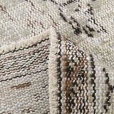 5x9 Brown & Beige Madallion Pattern Vintage Rug, 171x267Cm