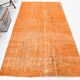 4x8 Pumpink Orange Handmade Vintage Rug, 135x247Cm SK 3194