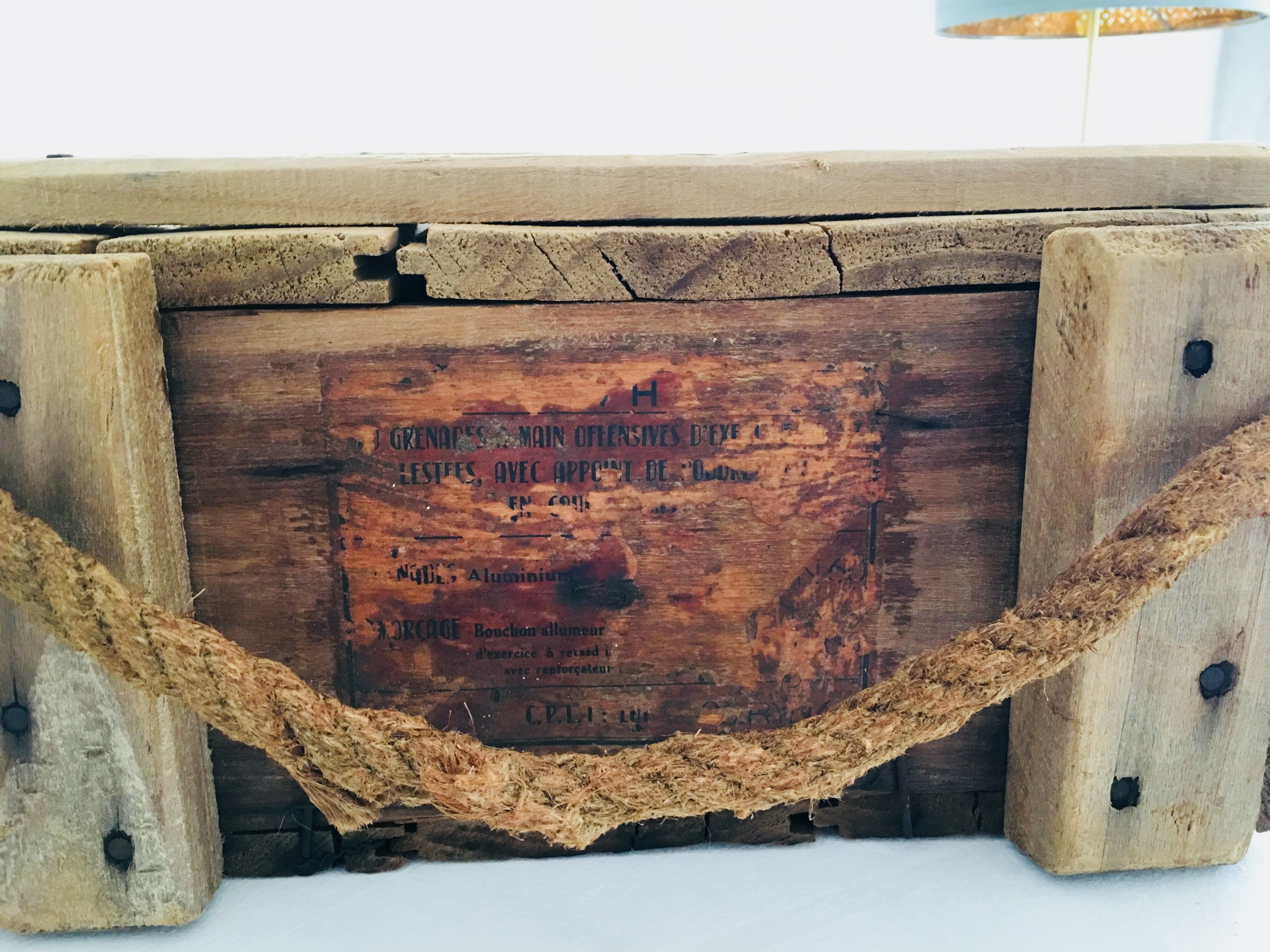 Old wooden parachute