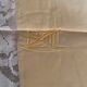 Tablecloth and 12 straw-colored napkins from the 50s.