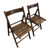 Pair of folding chairs