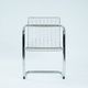 Set of 4 Vintage Italian Wire Chairs, Chrome and Metallic Wire, 1974