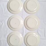6 Gien flat plates, Jean model