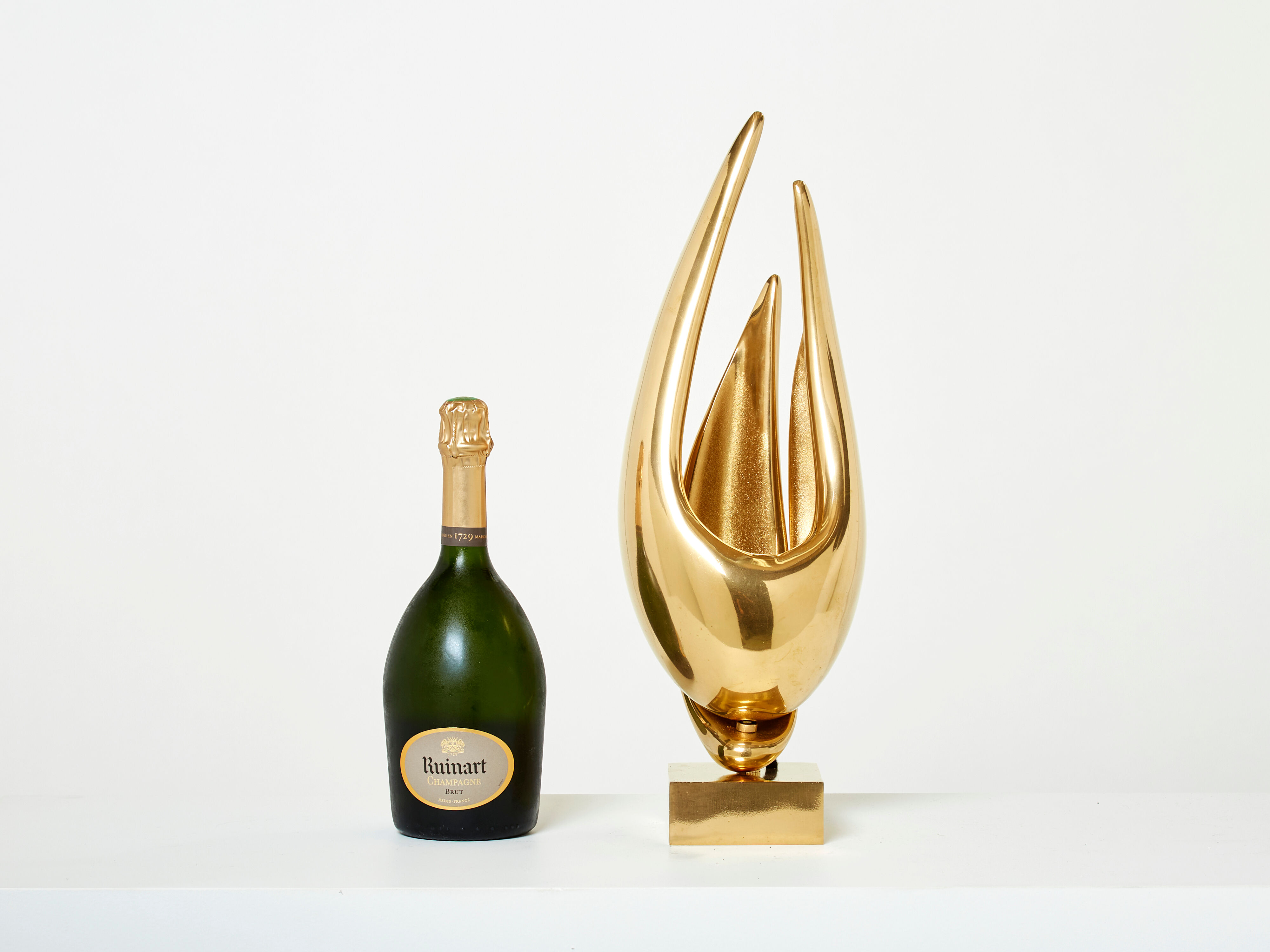 Lamp Michel Armand gilded bronze 1970