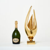 Lamp Michel Armand gilded bronze 1970