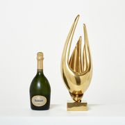 Lamp Michel Armand gilded bronze 1970