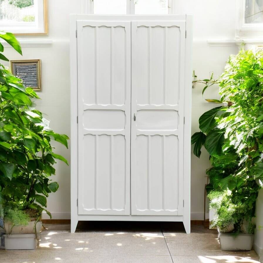 Antique Parisian paneled wardrobe, 1940