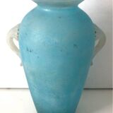 Vase amphore bleu