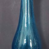Bubble blown glass bottle Biot 20th century small model