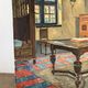Interior of a Flemish house, oil on canvas signed