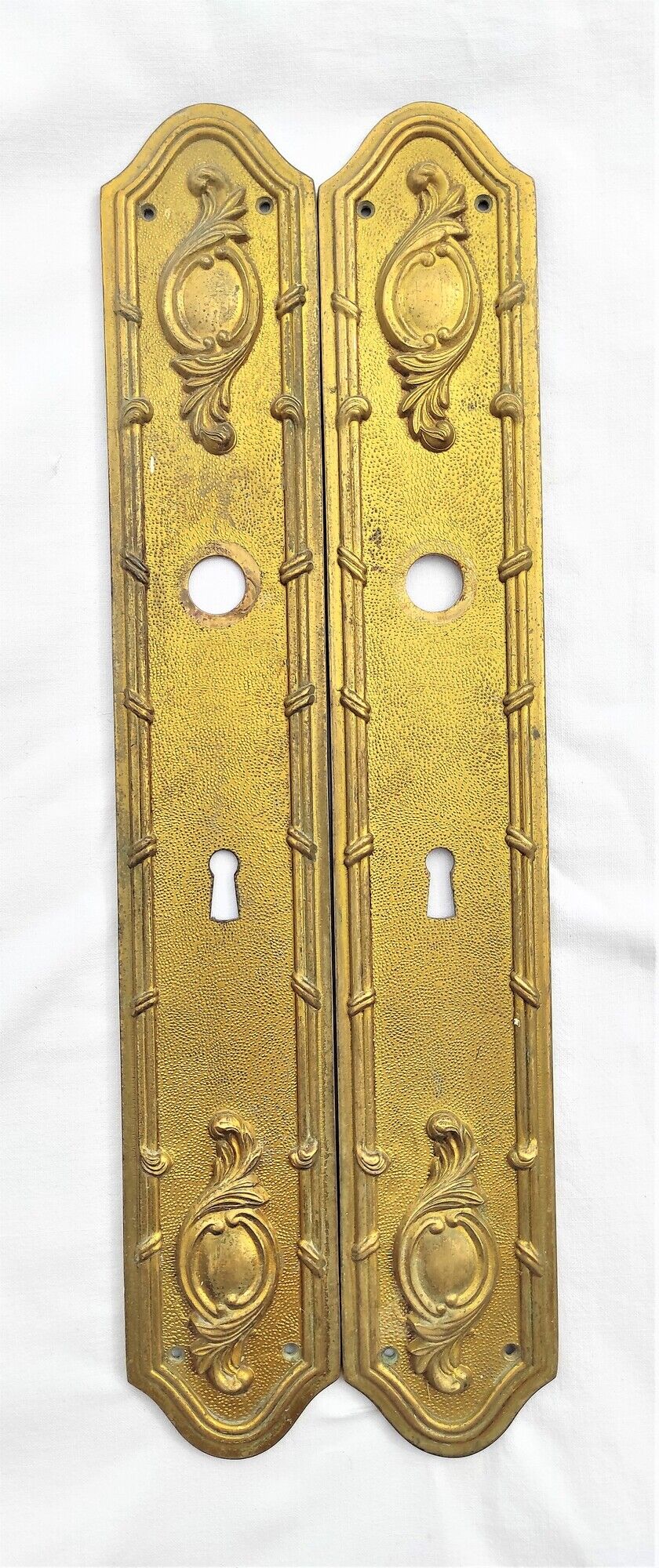 Brass plates with lock entry