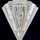 Art deco pressed glass sconce