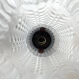 Wall lamp with frosted glass tulip