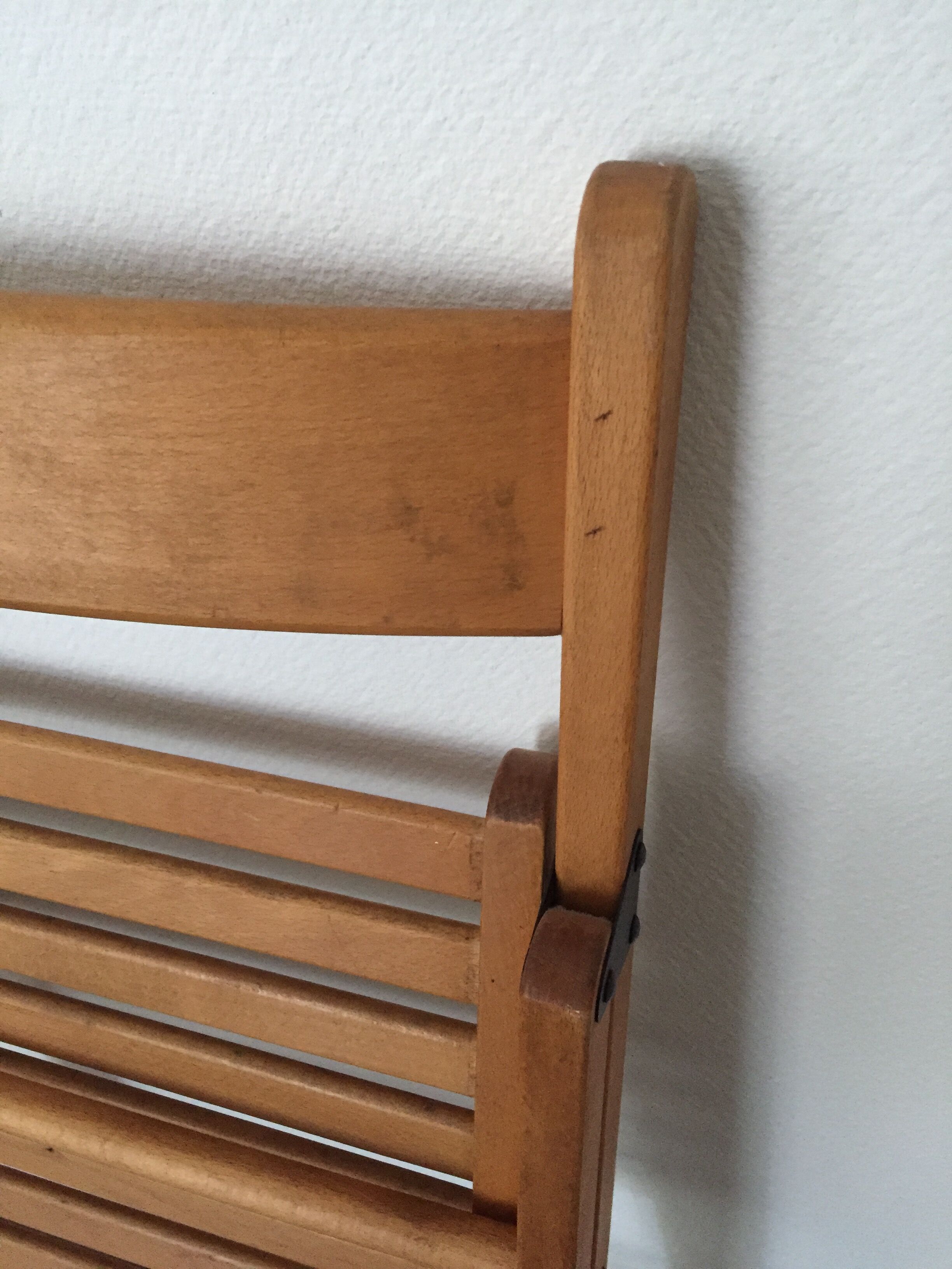 2 folding wooden chairs