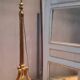 Louis XVI style gilded wooden floor lamp