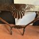 Antique wall console in carved walnut, Louis XV style, 19th century.