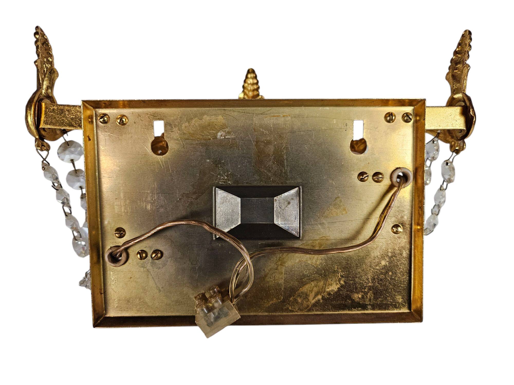 2 Strass wall lamps- gilded- 60's