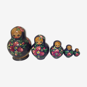 Série de poupées russes Matriochkas vintage