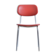 Red leatherette midcentury chair, Kovona, Czechoslovakia 1960s