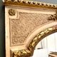 Louis XV style mirror in wood and gilded and patinated stucco 19th century