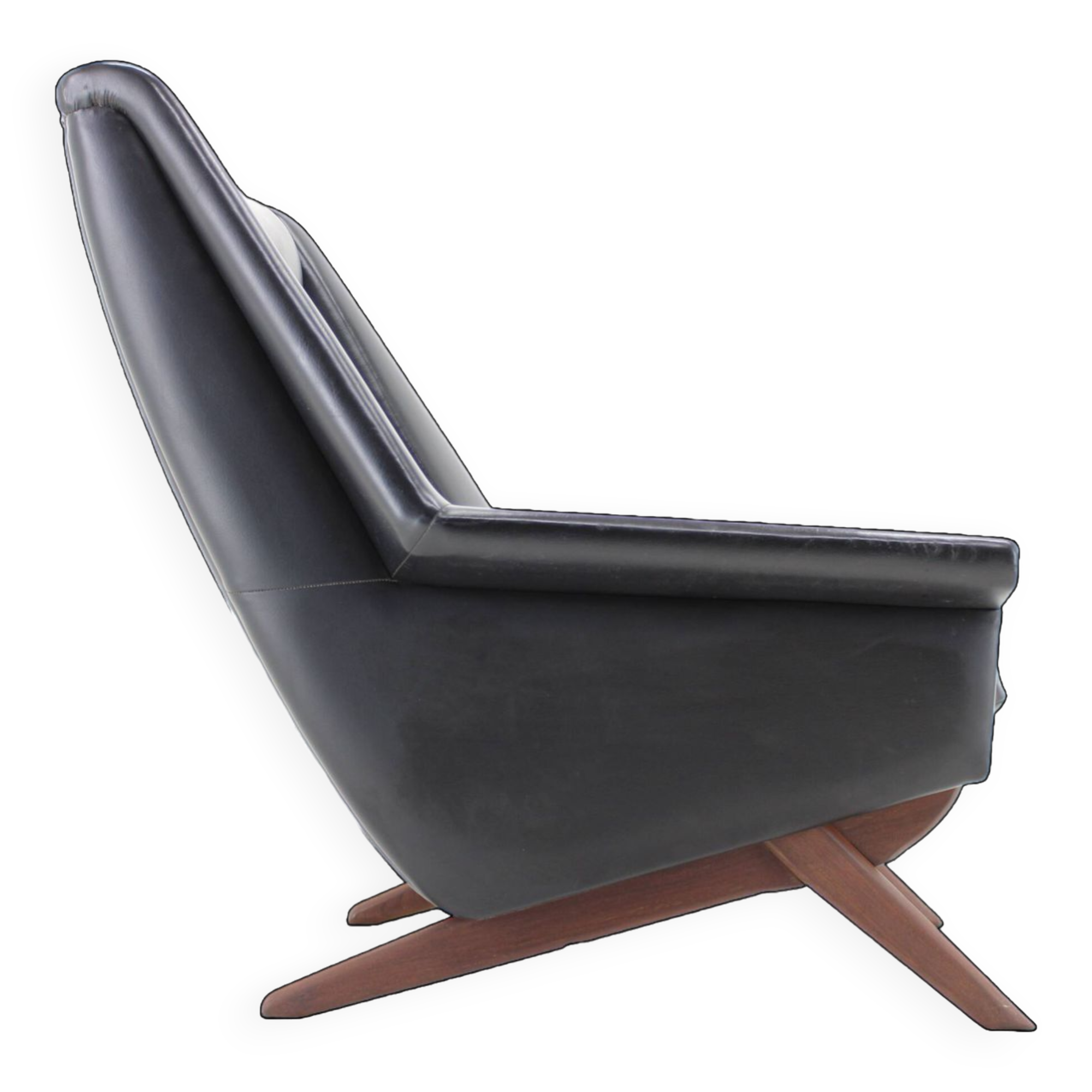 1970s Folke Ohlsson Armchair 4410 in Leatherette, Denmark