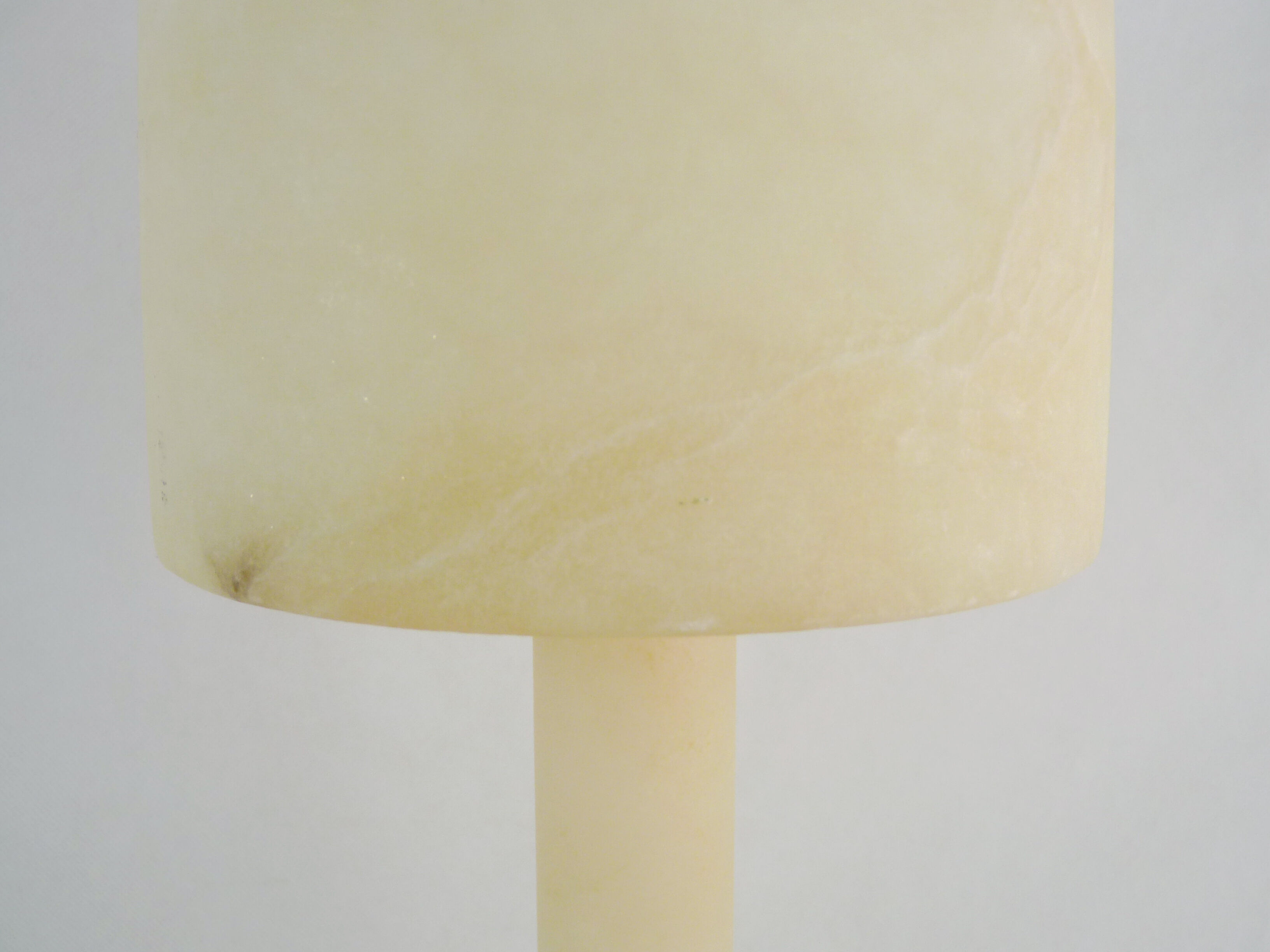 Mushroom lamp in Spanish alabaster A Pegasan Spain. Year 70