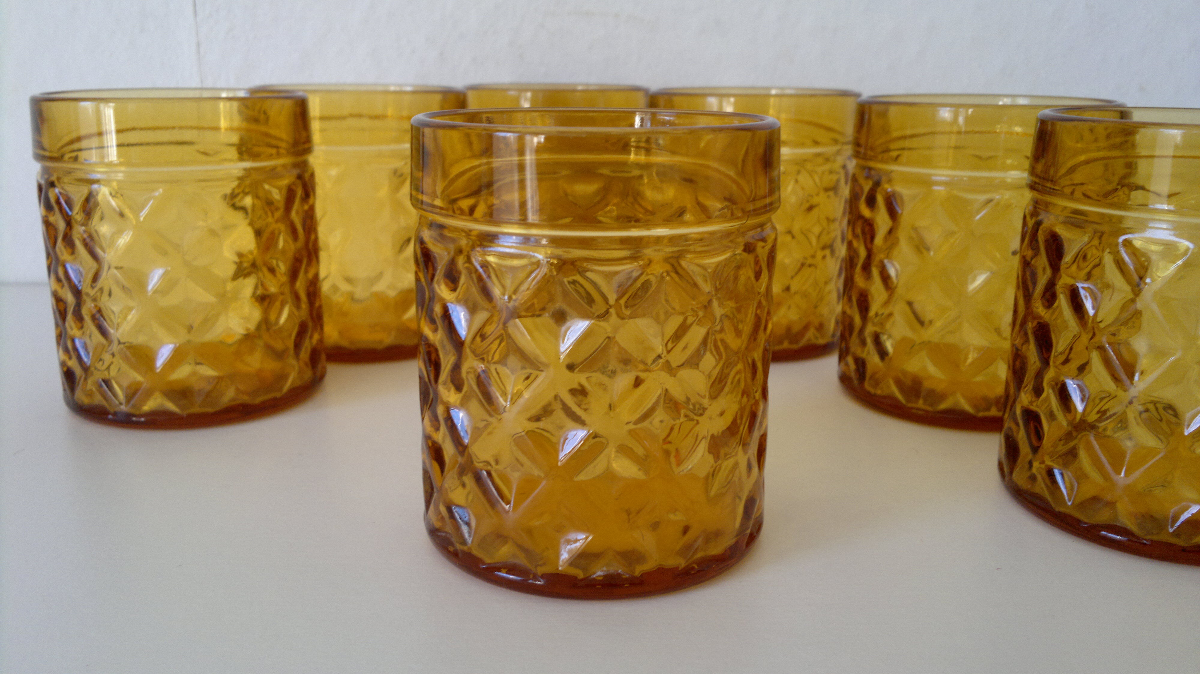 Set of seven drinks pineapple vintage